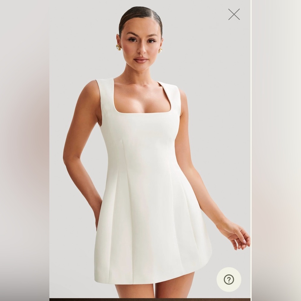 White mini dress